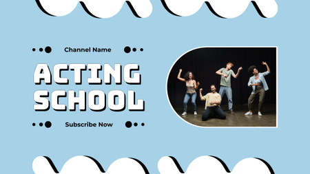 Young People at Classes at Acting School Youtube Design Template