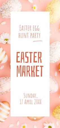 Easter Holiday Celebration Announcement Flyer DIN Large Design Template
