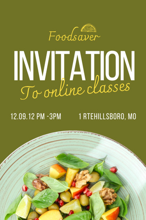 Healthy Nutritional Classes Announcement Invitation 6x9in Design Template