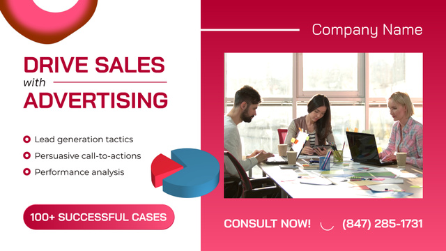 Platilla de diseño Reliable Advertising Agency Services With Consultation Offer Full HD video