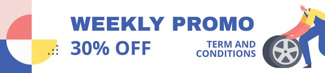 Szablon projektu Discount Offer with Car Gear Ebay Store Billboard