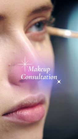 Plantilla de diseño de Consulta de maquillaje eficiente por oferta de estilista. TikTok Video 