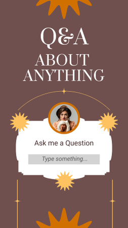 Plantilla de diseño de Ask me a Question Instagram Story 