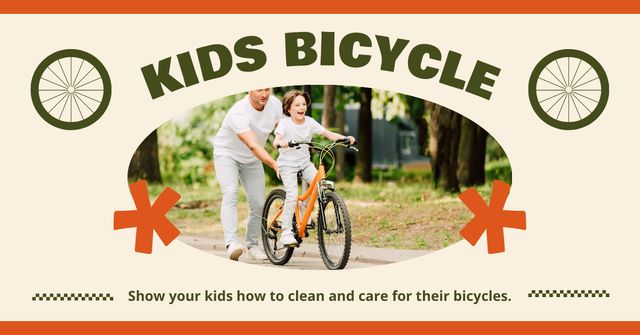 Kids' Bicycles Sale Facebook AD Design Template