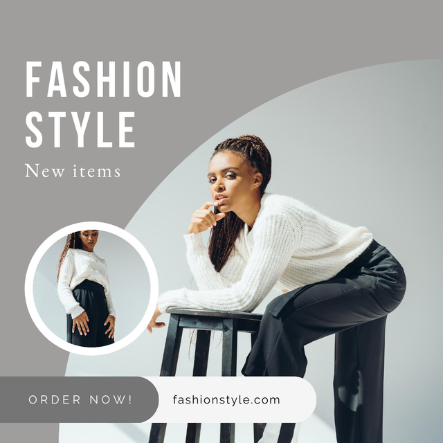 New Fashion Items Ad for Women Instagram Design Template