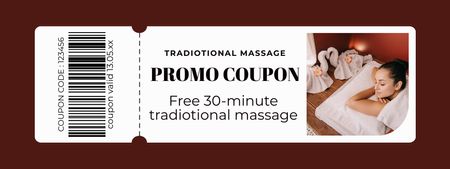 Wellness Massage Center Promo Coupon Design Template