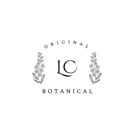 Emblem of Botanic Store Logo Šablona návrhu