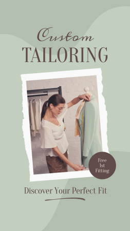 Custom Tailoring for Perfect Outfit Instagram Story Design Template