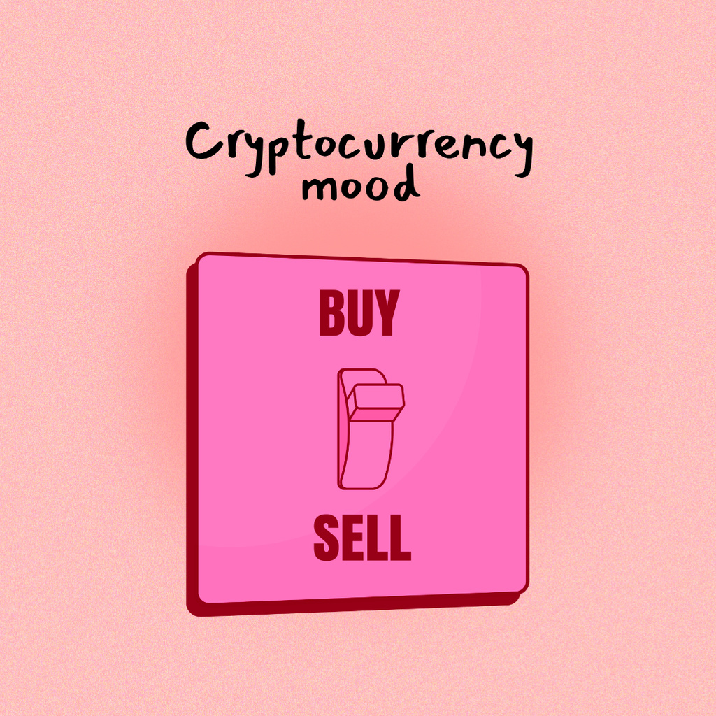 Funny Joke about Cryptocurrency Instagram Design Template