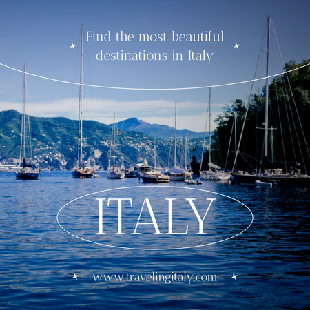 Italy Summer Travel Offer Instagram Design Template