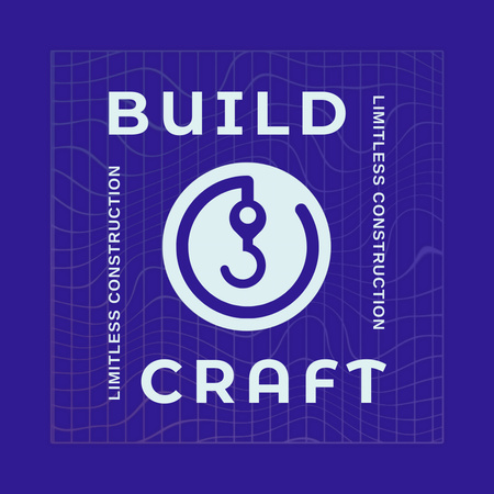 Tech-savvy Construction Company Service Promotion Animated Logo Design Template