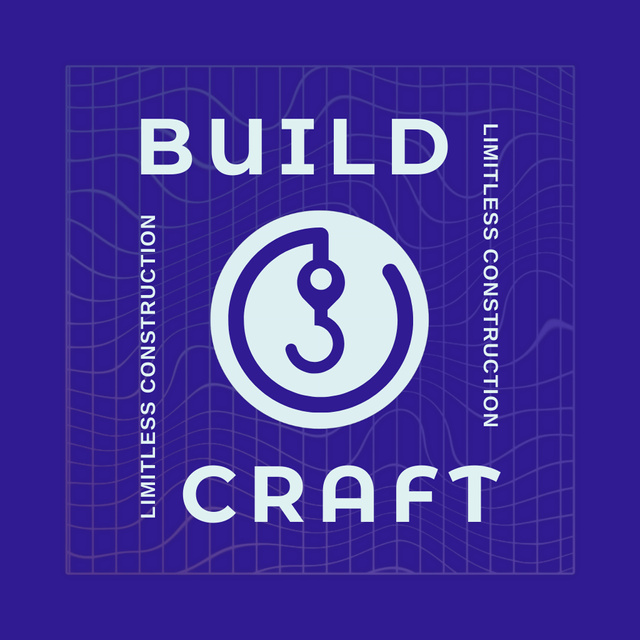 Designvorlage Tech-savvy Construction Company Service Promotion für Animated Logo