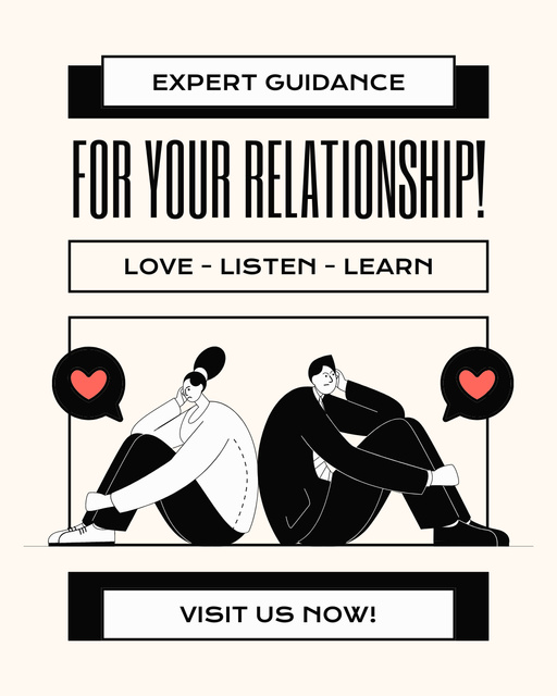 Designvorlage Expert Guide to Successful Relationships für Instagram Post Vertical