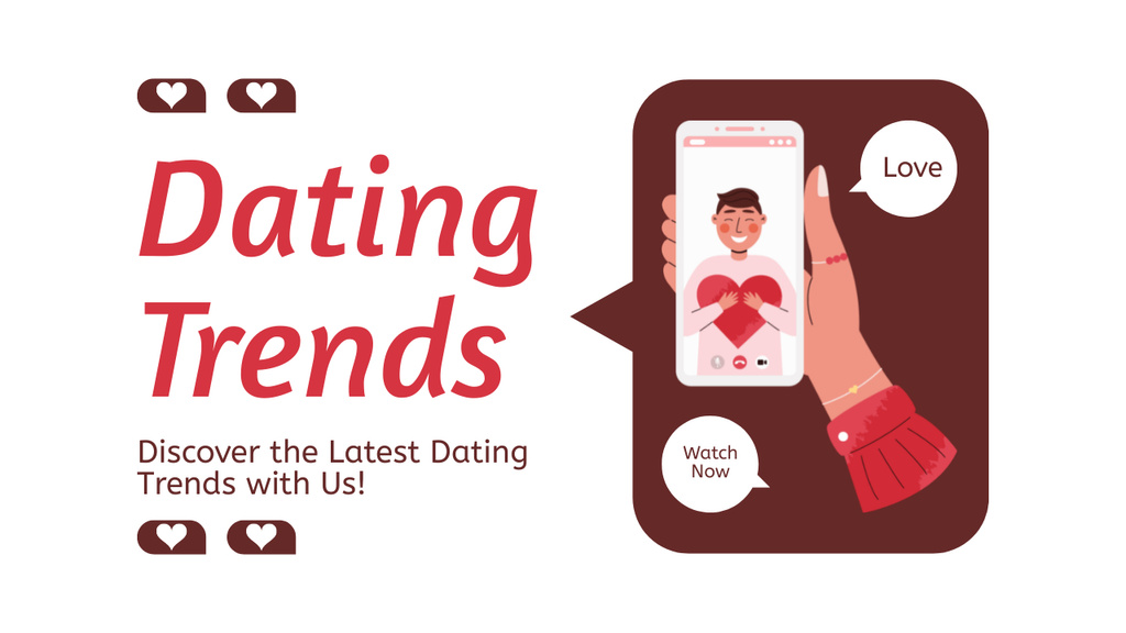 Modèle de visuel Discover Dating Trends - Youtube Thumbnail