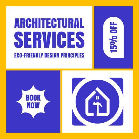 Architectural Services Ad with Offer of Discount Instagram Design Template