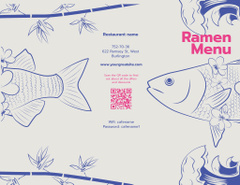 Ramen Restaurant Noodles List With Illustration