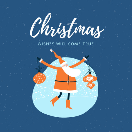 Cute Christmas Holiday Greeting Instagram – шаблон для дизайну