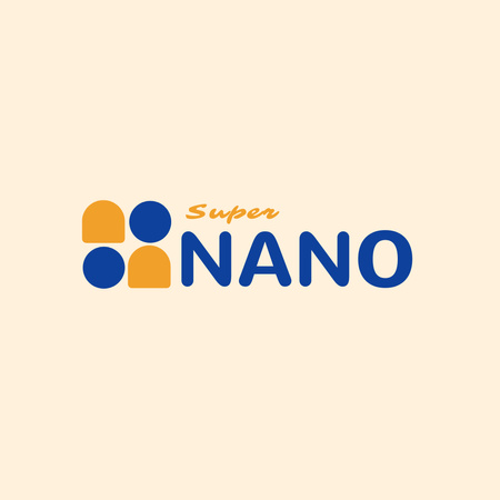 Nano Technologies Company Emblem Logo 1080x1080px Design Template