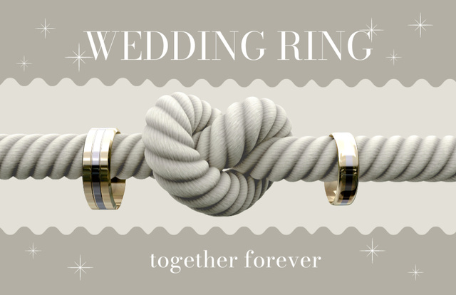 Designvorlage Original Gold Wedding Rings Sale für Business Card 85x55mm