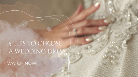 Tips For Choosing Wedding Dress With Lace YouTube intro – шаблон для дизайну