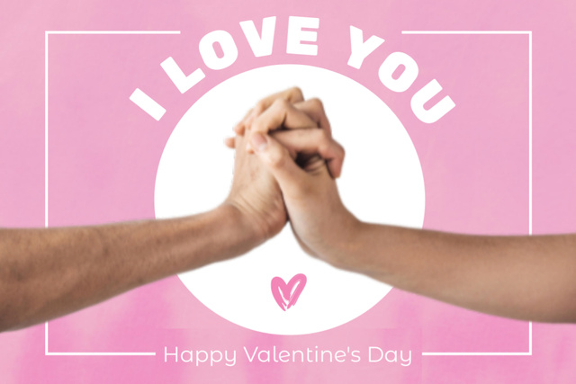 Forever Together in Valentine's Day Postcard 4x6in Design Template