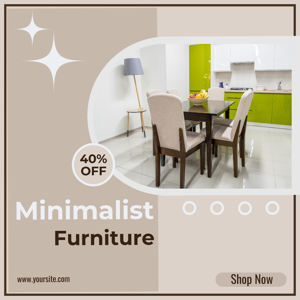 Plantilla de diseño de Offer Discounts on Modern Furniture Instagram 