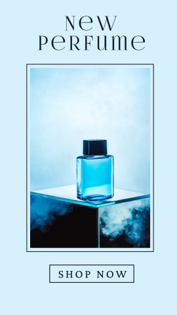 Fragrance Offer with Perfume Bottle Instagram Story Modelo de Design