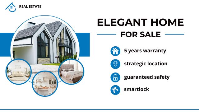 Elegant Mansion Sale Offer Title Πρότυπο σχεδίασης