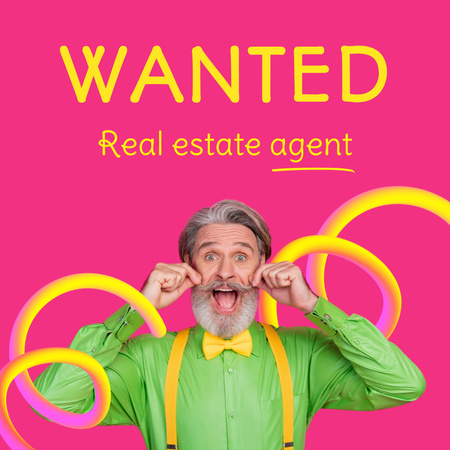 Designvorlage Real Estate Agent Services für Instagram