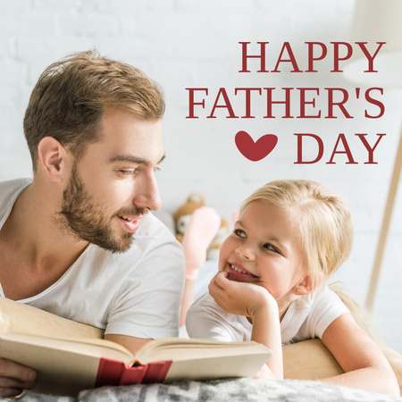 Sending You Warm Thoughts and Best Wishes on Father's Day Instagram Design Template