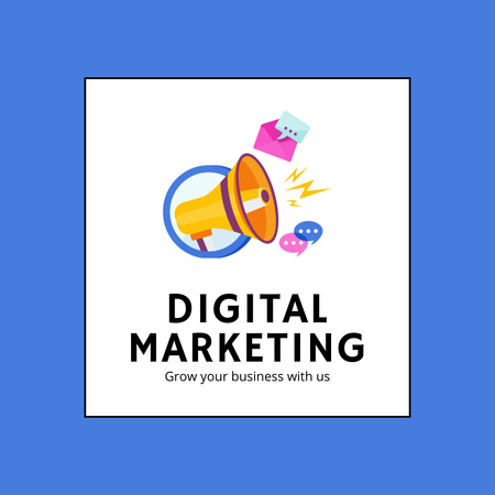 Experienced Digital Marketing Agency With Slogan Animated Logo Design Template
