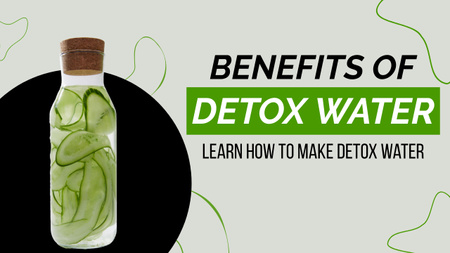 Benefits Of Detox Water Youtube Thumbnail Design Template