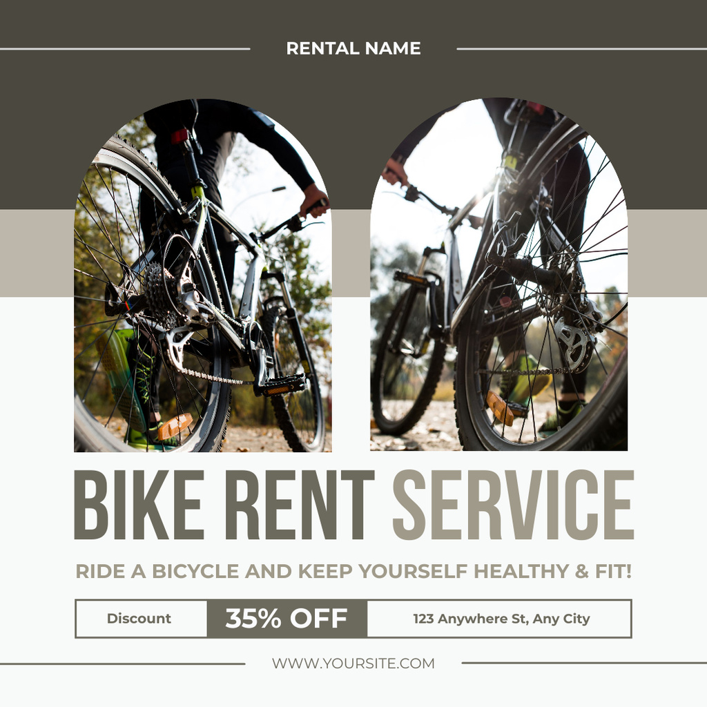 Ontwerpsjabloon van Instagram van Cool Sport Bikes for Rent