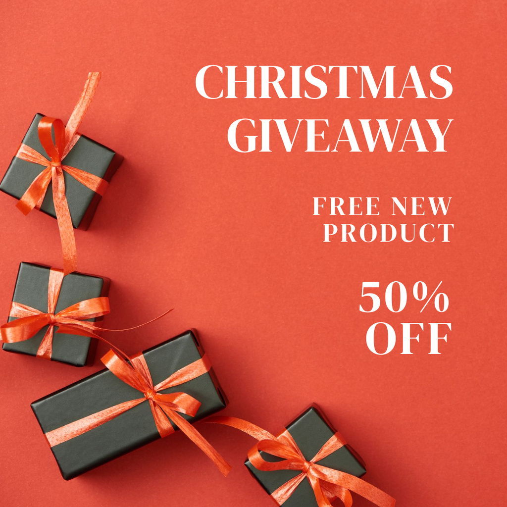 Christmas Special Offer with Gifts Instagram Design Template