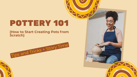 Plantilla de diseño de Pottery Tips and Tricks Youtube 
