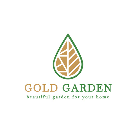 Emblem of Plant Store Logo Design Template