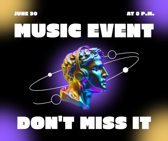 Designvorlage Outstanding Summer Music Event Promotion für Facebook