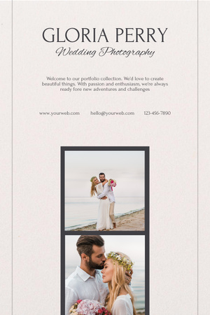 Designvorlage Studio für Hochzeitsfotografie für Pinterest