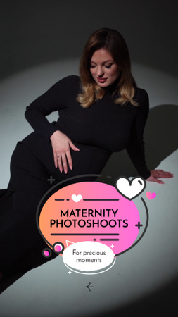 Professional Maternity Photo Sessions Service Offer TikTok Video Design Template