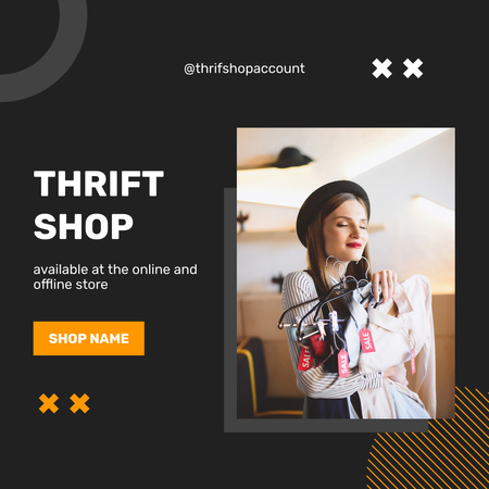 Dream thrift shopping Animated Post Design Template
