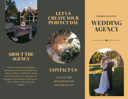 Designvorlage Hochzeitsservice-Angebot für Brochure 8.5x11in