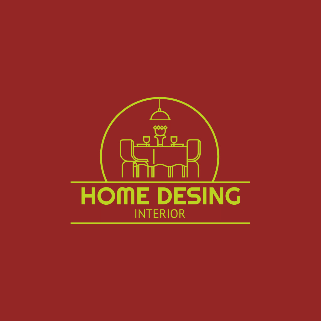 Interior Design Offer Logo Πρότυπο σχεδίασης