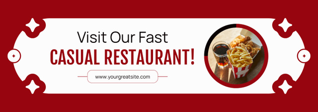 Offer of Fast Casual Restaurant Visit Tumblr Design Template