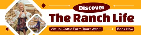 Platilla de diseño Virtual Ranch Tours Twitter
