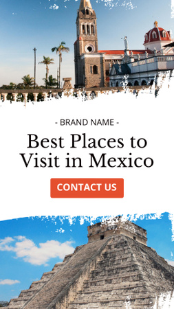 Template di design Travel Tour in Mexico Instagram Story