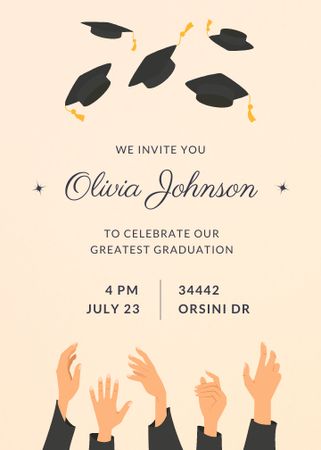 Template di design Graduation Party Announcement Invitation