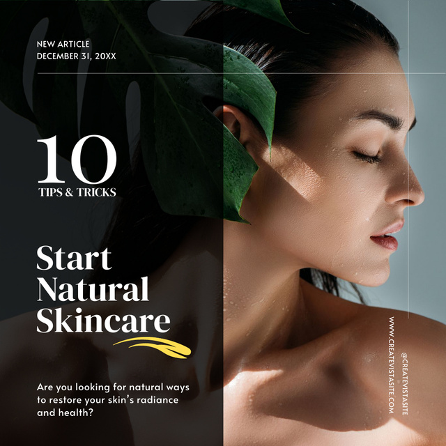 Plantilla de diseño de Skin Care Tips and Tricks Instagram 