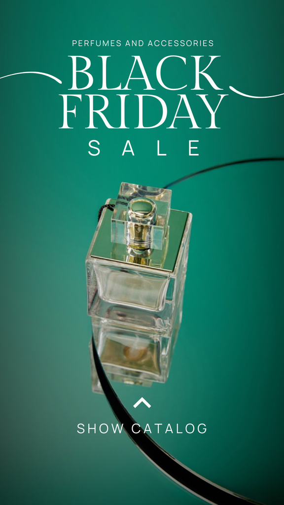 Perfume Sale on Black Friday Instagram Storyデザインテンプレート