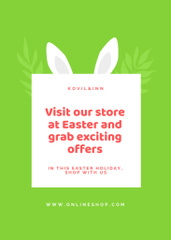 Dreamy Easter Holiday Sale Offer With Bunny And Egg