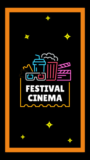 Cinema Festival Advertising Instagram Video Story – шаблон для дизайну